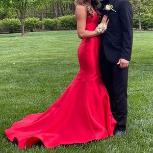 Red prom dress